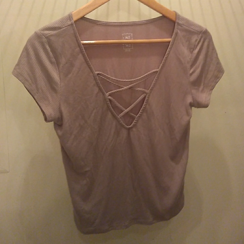 Beige crop top
